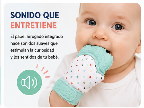 Guante Mordedor Dentición Para Bebes