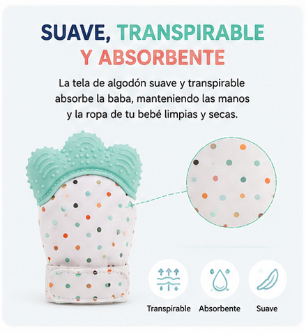 Guante Mordedor Dentición Para Bebes