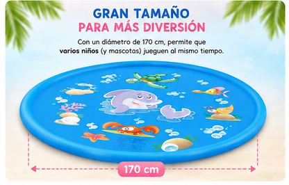Piscina Alfombra Lanza Agua 170 cm