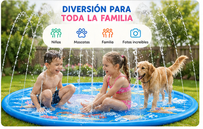 Piscina Alfombra Lanza Agua 170 cm